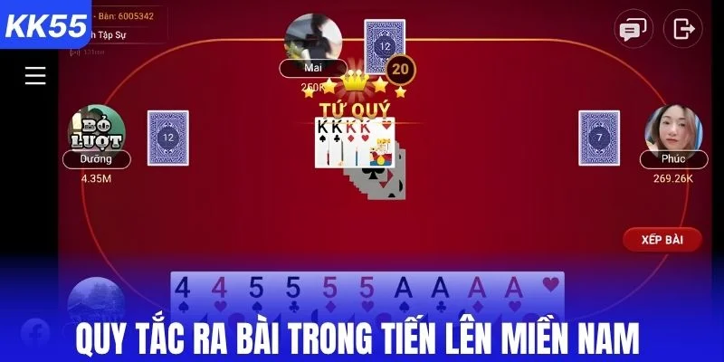 Quy tắc ra bài trong tiến lên miền Nam